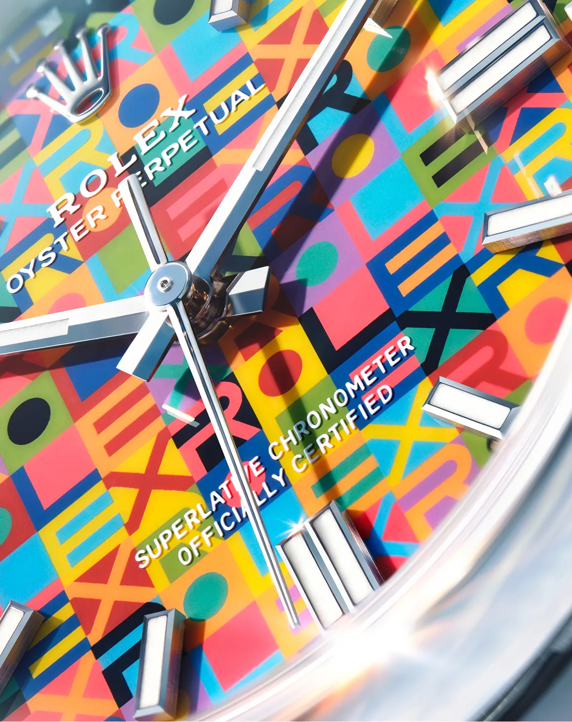 Un motivo grafico e colorato